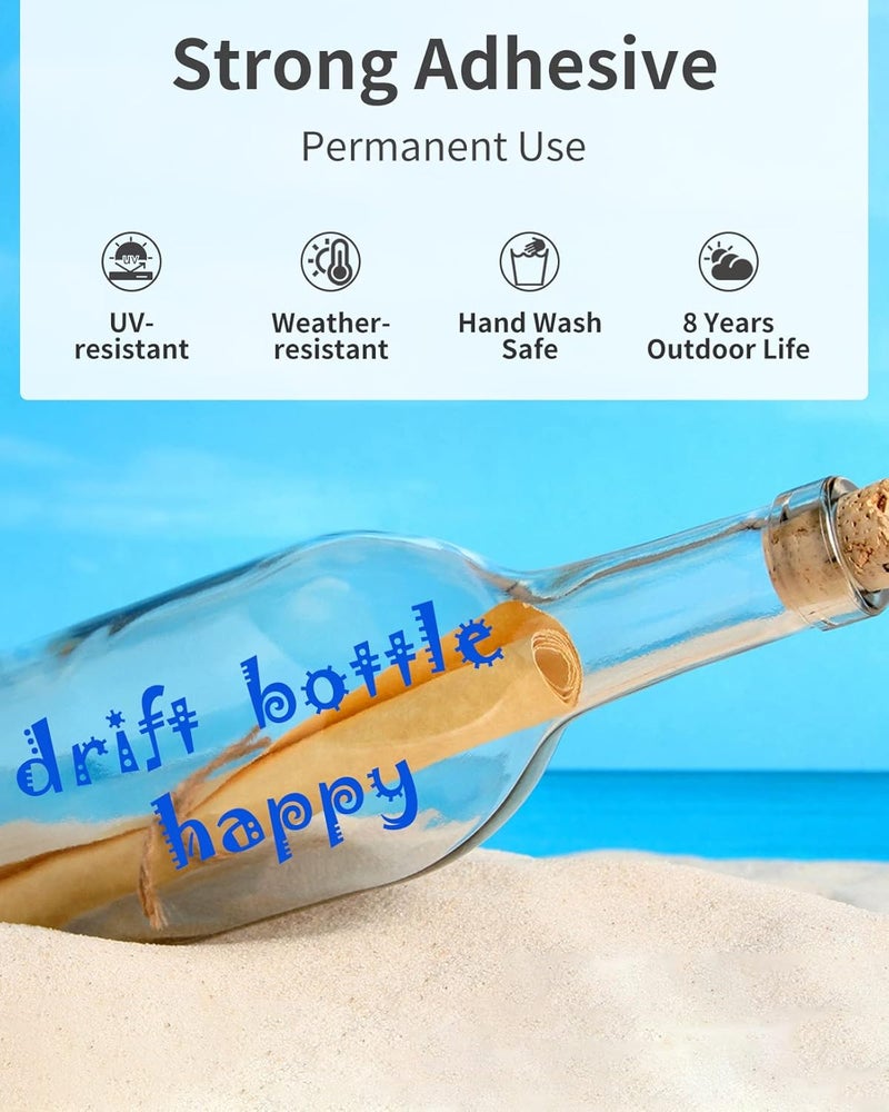 Sooez فينيل دائم أسود - 15 ورقة فينيل لاصق غير لامع أسود 12"x11.8" ، أوراق لاصقة دائمة سوداء لتزيين المنزل ، ملصقات سيارات ، ورق مقاوم للماء لجميع آلات القطع - Image 4